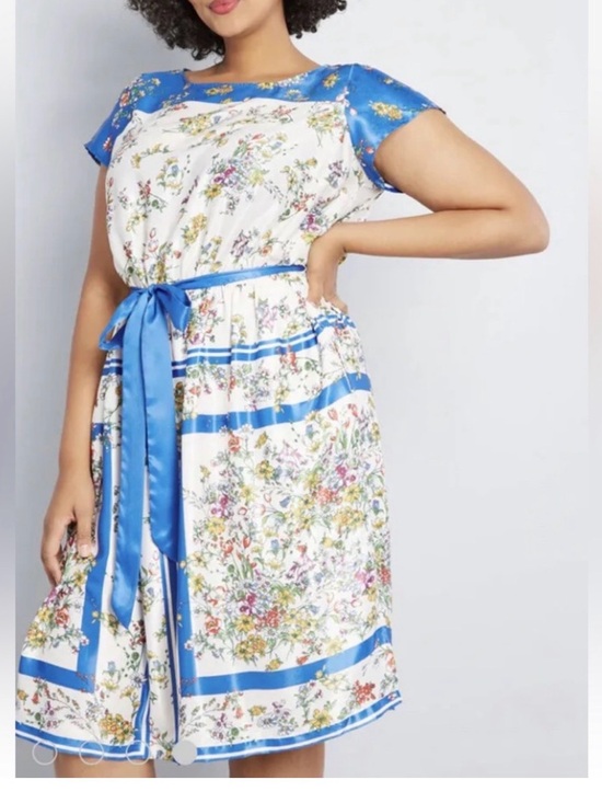 Modcloth Dresses & Skirts - ModCloth Sunlit Reverie Silk Scarf Style Dress (SASH NOT INCLUDED)